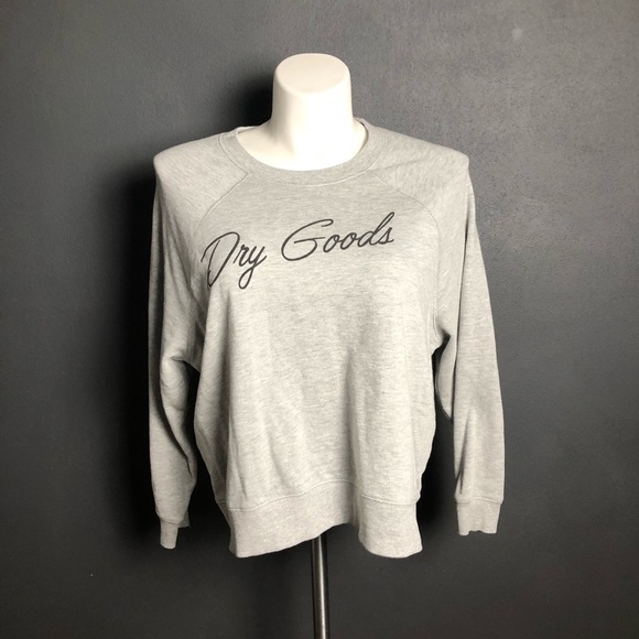 Dry Goods Gray Graphic Crewneck Sweatshirt M - Picture 1 of 6